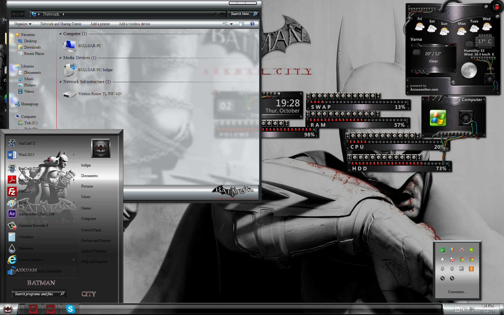 Batman Arkham Windows 7 Theme
