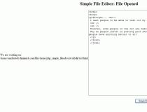 Simple PHP File Editor