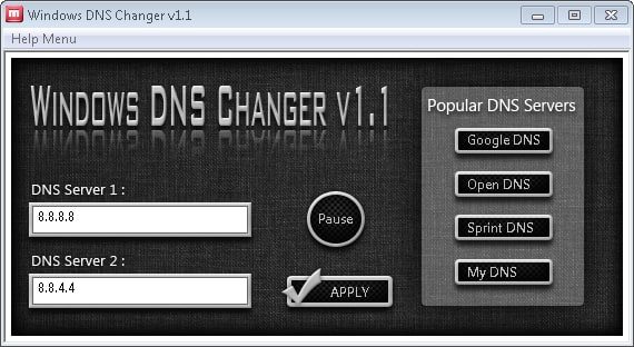 Windows DNS Changer