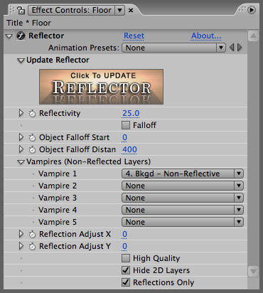 3D Reflector for After Effects