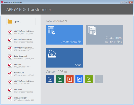 ABBYY PDF Transformer+