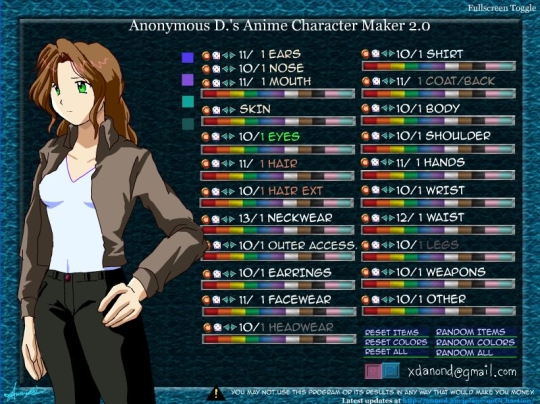 Free Download Anime Character Maker For Windows Software