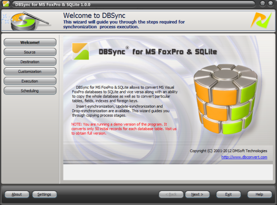DBSync for FoxPro and SQLite