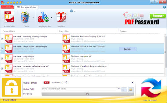 FoxPDF PDF Password Remover