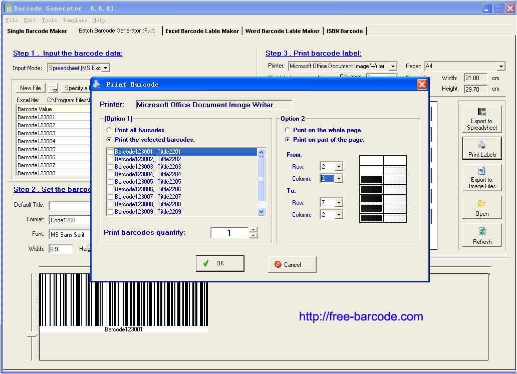 xbl barcode generator for excel