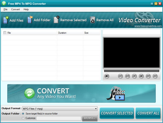 Free MP4 to MPG Converter