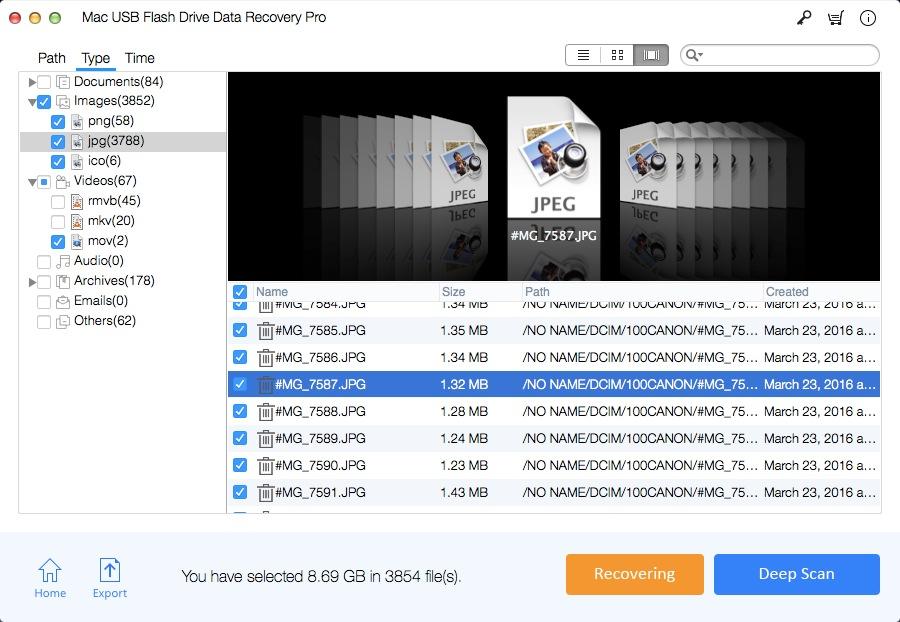 Mac USB Flash Drive Data Recovery Pro