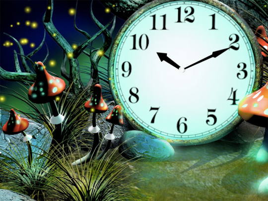 フリーダウンロード Magic Forest Clock Live Wallpaper のために Windows 壁紙