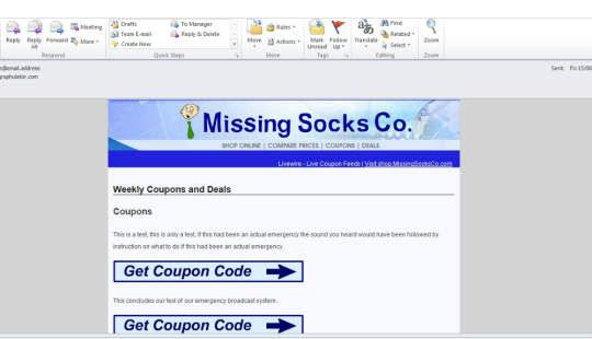 Missing Socks Mail