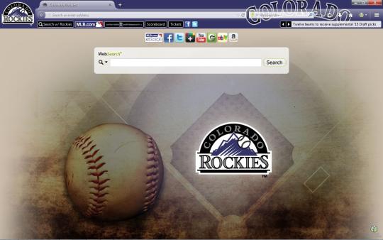 MLB Colorado Rockies Theme for Firefox