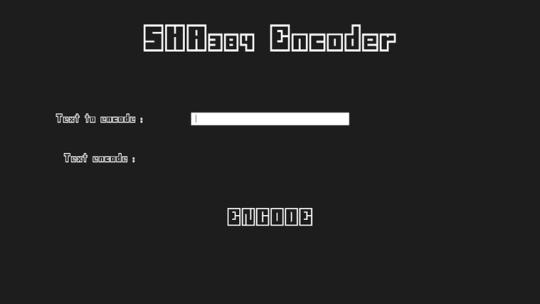SHA 384 Encoder for Windows 8