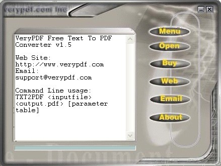 Verypdf Text to PDF Converter