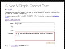 A Nice & Simple Contact Form