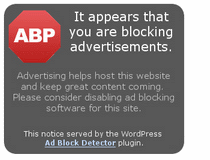Ad Blocking Detector