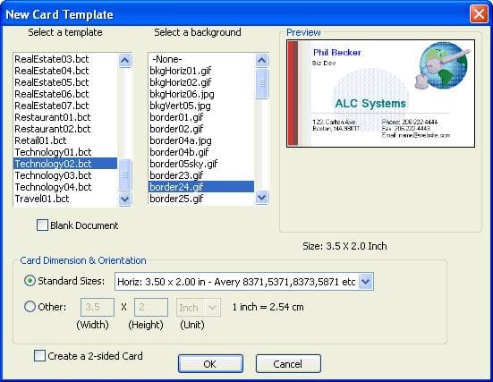 Advanced Business Card Maker