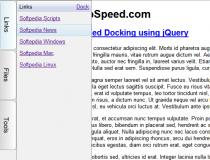 Advanced docking using jQuery