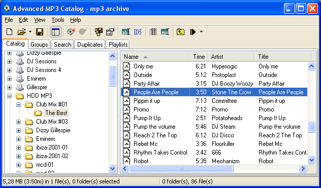 Advanced MP3 Catalog Manager Pro