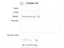 AJAX Contact Form