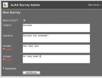 AJAX / PHP / MySQL Website Survey