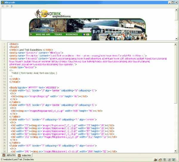 Alleycode HTML Editor