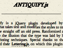 Antiquify.js