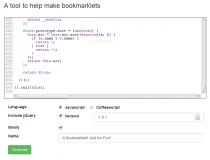 Bookmarklet Generator