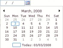 Calendar & Date/Time Picker for ASP.NET
