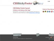 CSS Sticky Footer