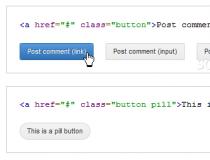 CSS3 GitHub Buttons