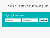 CSV Based PHP Mailing List