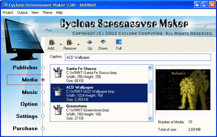 Cyclone Screensaver Maker