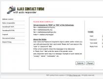 DHTML Ajax popup contact form