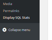 Display SQL Stats