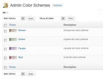 Easy Admin Color Schemes