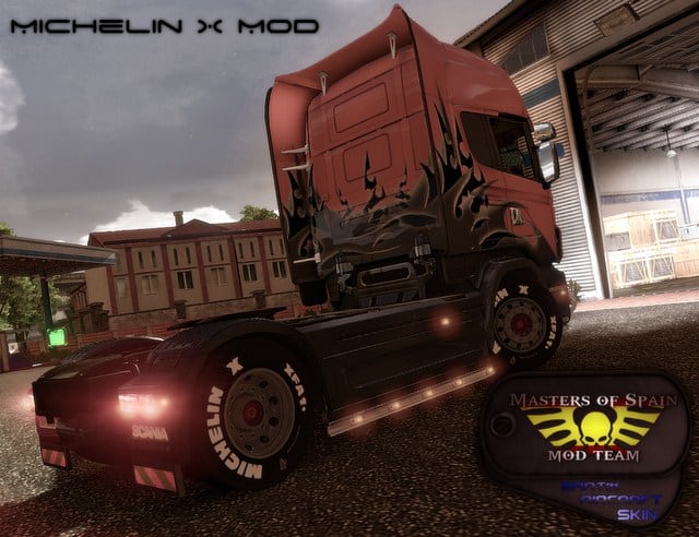 Euro Truck Simulator 2: Michelin wheels mod