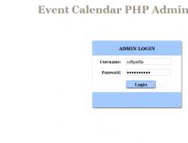 Event Calendar PHP