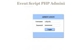 Event Script PHP