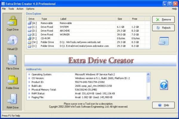 Extra Drive Creator