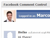 Facebook Comment Control