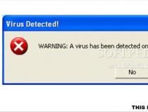 Fake virus error message