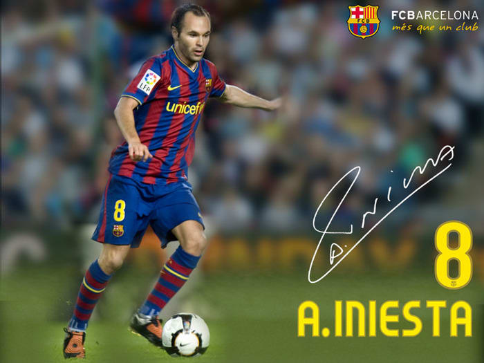FC Barcelona Andres Iniesta Wallpaper