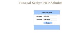 Funeral Script PHP