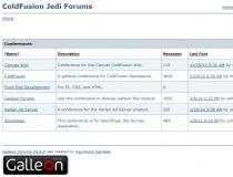 Galleon ColdFusion Forums