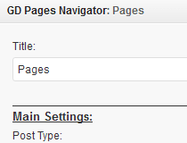 GD Pages Navigator