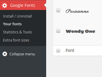 Google Fonts For WordPress