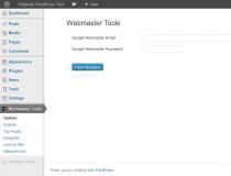 Google Webmaster Tools (WordPress)