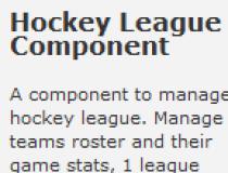 Hockey League Component