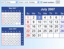 HTML-Calendar (Python)
