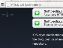 HTML iOS Notifications