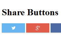 HTML-Only Share Buttons